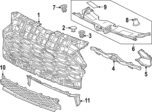 Grille & Components for 2023 Honda HR-V #0