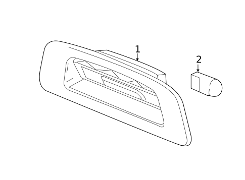 License Lamps for 2018 Chevrolet Cruze #1