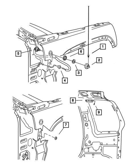 Radio, Antenna, and Speakers for 2004 Jeep Liberty #1