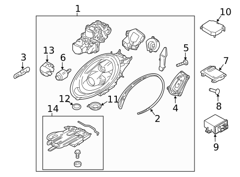 Headlamp Components for 2019 Porsche 911 #4