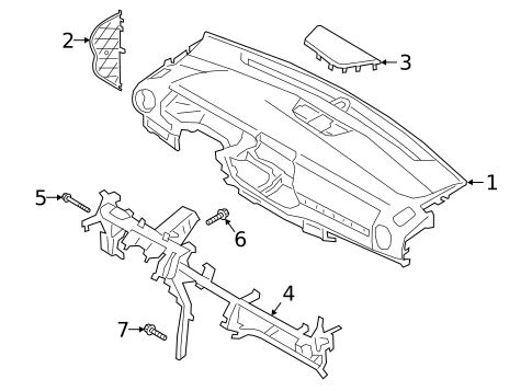 Instrument Panel for 2022 Kia Forte #0