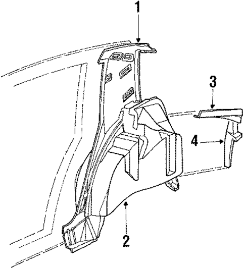 Inner Structure & Rails for 1988 Chrysler LeBaron #0