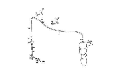 Engine Vacuum Connection and Light Range Regulator for 1988 Mercedes-Benz 560SL #1