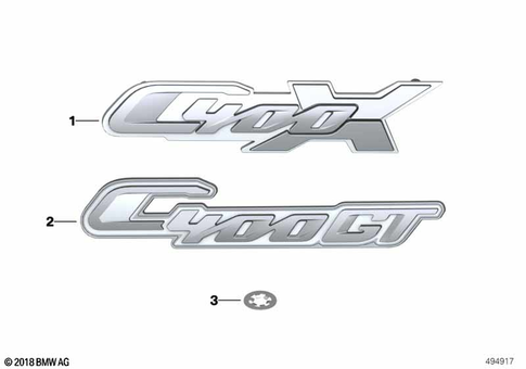 Stickers, Labels, Adhesive Film Strips for 2026 BMW-Motorrad C 400 GT #2