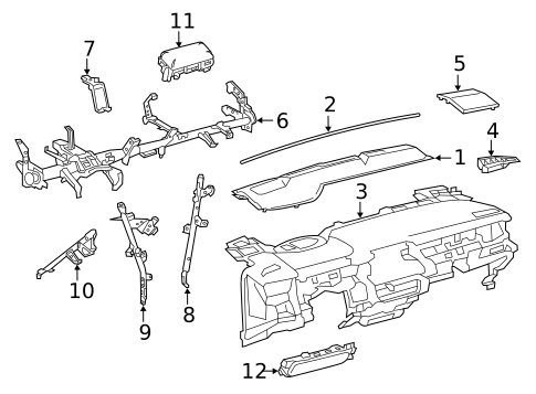 Instrument Panel for 2025 Toyota Corolla #0