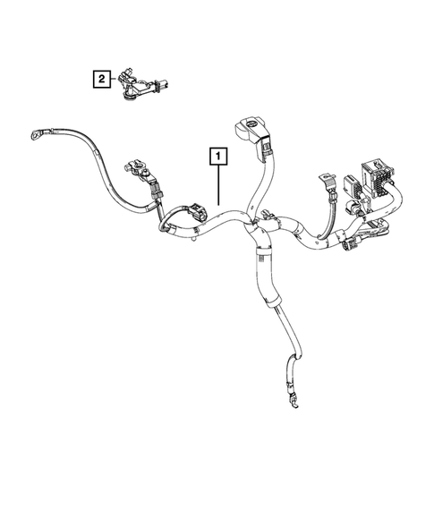 Battery, Battery Tray and Cables for 2015 Ram 3500 #7