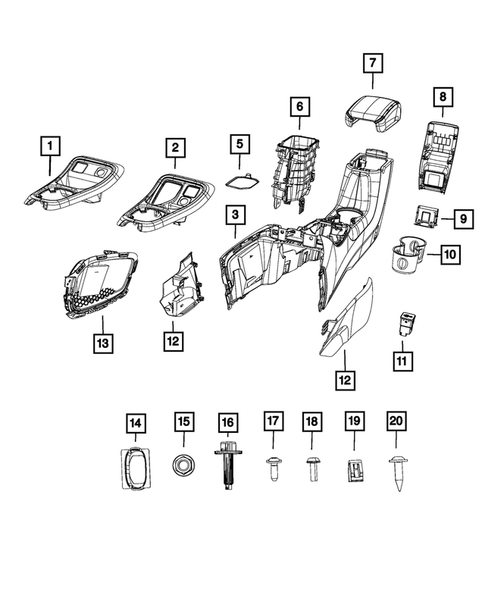 Consoles for 2017 Jeep Compass #0