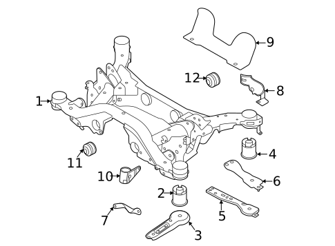 Suspension Mounting for 2021 Land Rover Discovery Sport #0