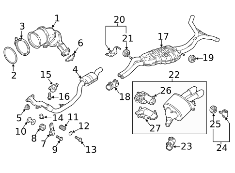 Exhaust Manifold for 2018 Audi S4 #0