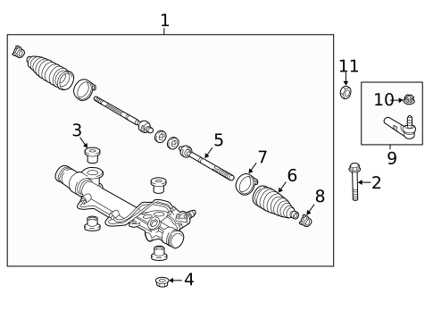 Steering Gear & Linkage for 2020 Toyota Tacoma #0