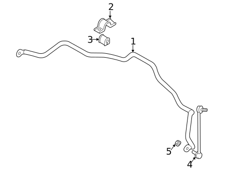 Stabilizer Bar & Components for 2002 Mitsubishi Eclipse #0