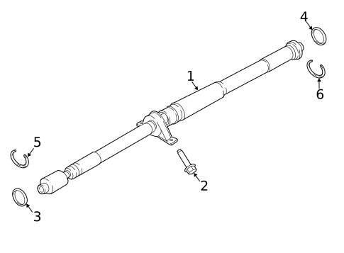 Propeller Shaft for 2020 Porsche Panamera #0