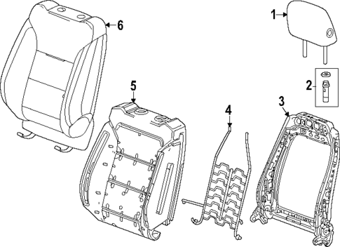 Driver Seat Components for 2024 Chevrolet Silverado EV #3