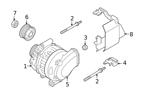 Alternator for 2011 Mazda CX-7 #1