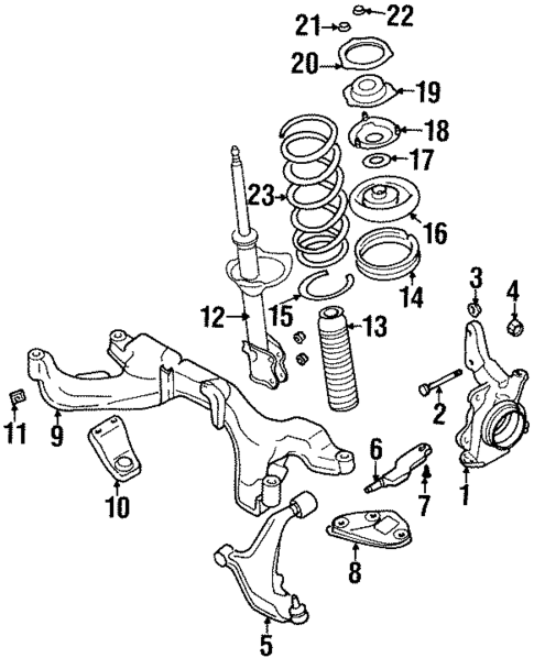 Suspension Components for 1994 INFINITI Q45 #1