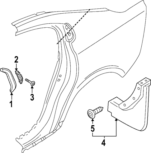 Exterior Trim - Quarter Panel for 2025 Volvo S60 #0