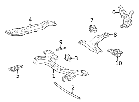 Suspension Components for 2000 Toyota Corolla #0