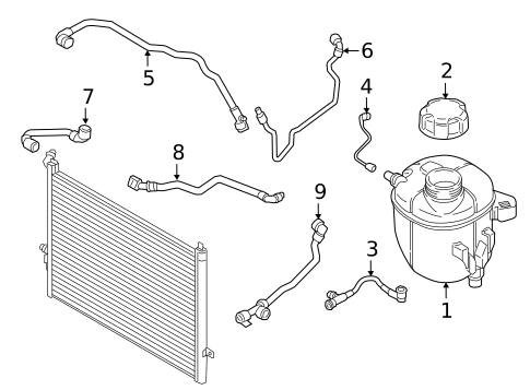 Hoses & Pipes for 2019 BMW 540i #1