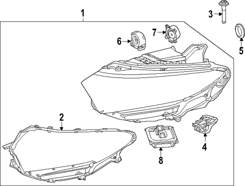 Headlamp Components for 2022 Mercedes-Benz EQS 580 #0