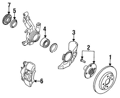 Anti-Lock Brakes for 1993 Mazda MX-3 #1