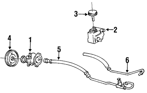 Pump & Hoses for 1991 Pontiac Sunbird #0