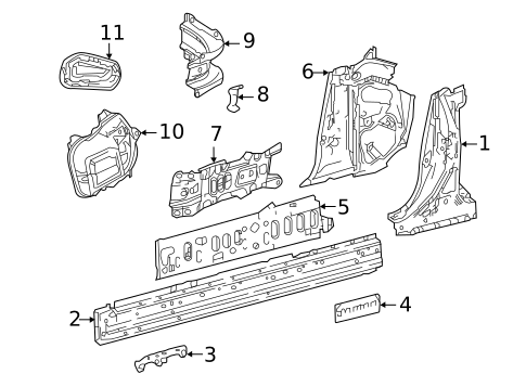 Lock Pillar for 2022 Lexus LC500 #0