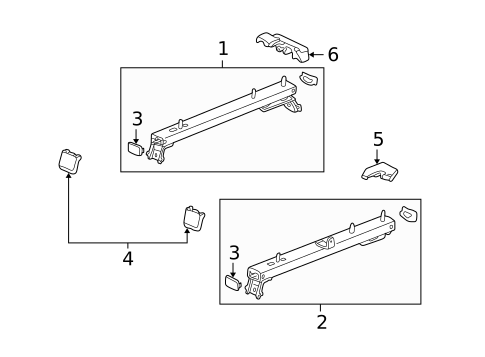 Tracks & Components for 2001 Acura MDX #4