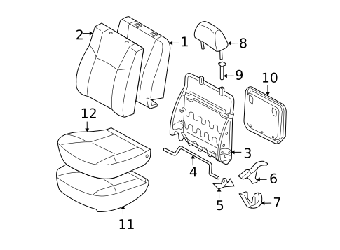 Front Seat Components for 2006 Toyota Tacoma #0