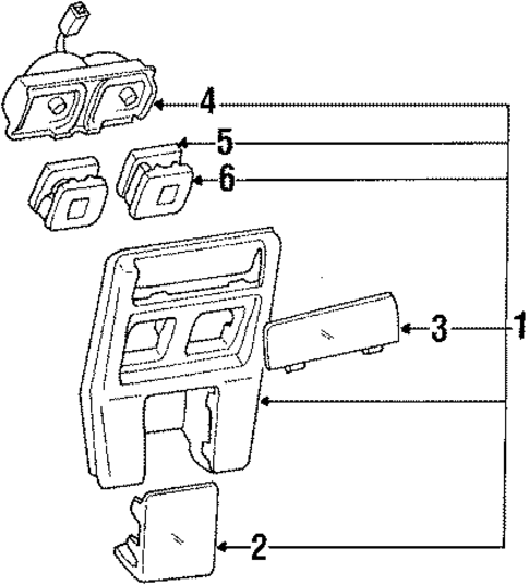 Overhead Console for 1988 Mazda 929 #0