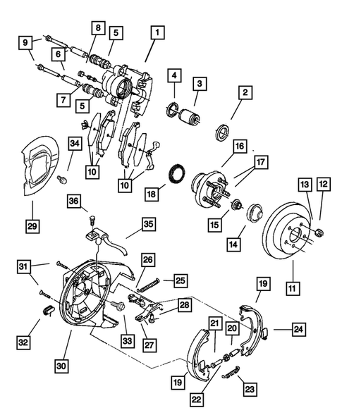 Rear Brakes for 2002 Dodge Neon #0