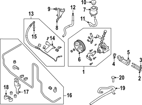 Pump & Hoses for 2023 Nissan Frontier #0