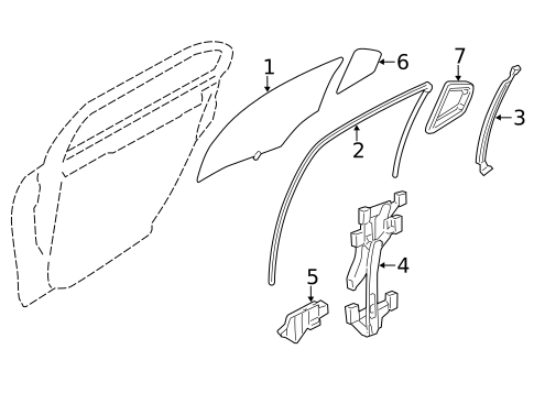 Rear Door for 2012 Lincoln MKZ #0