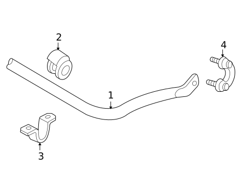 Stabilizer Bar & Components for 2005 Audi A4 Quattro #0