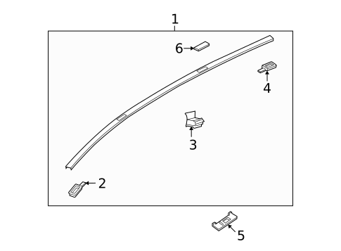 Exterior Trim - Roof for 2014 Mazda CX-9 #0