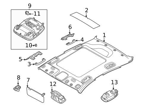 Interior Trim - Roof for 2025 Kia K5 #0