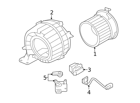 Blower Motor & Fan for 2019 Nissan LEAF #0