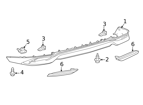 Bumper & Components - Rear for 2016 Lexus RX450h #1