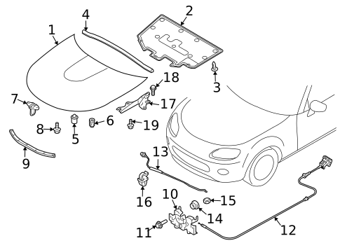 Hood & Components for 2013 Mazda MX-5 Miata #0
