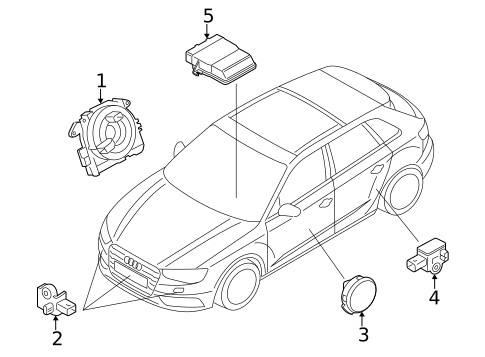 Air Bag Components for 2023 Audi A3 Quattro #1