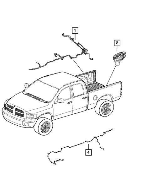Wiring-Body and Accessories for 2013 Ram 1500 #1
