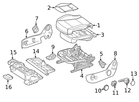Driver Seat Components for 2017 Mercedes-Benz Metris #1