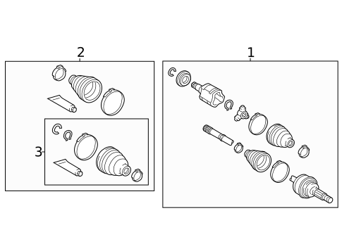 Drive Axles for 2023 Toyota Highlander #2