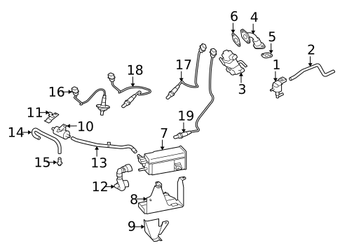 Emission Components for 2014 Mitsubishi Outlander #0