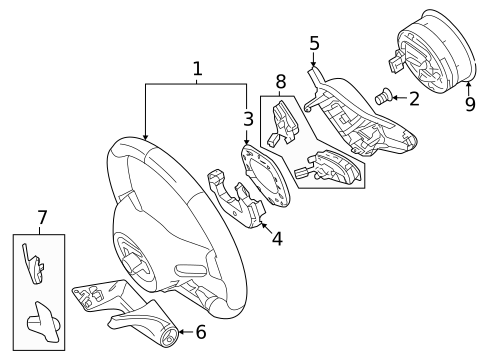 Steering Wheel & Trim for 2020 Mercedes-Benz CLA35 AMG #2