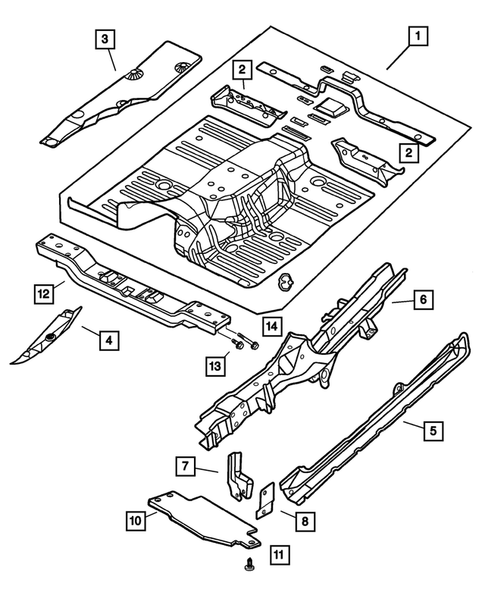 Floor Pans for 2002 Jeep Grand Cherokee #1