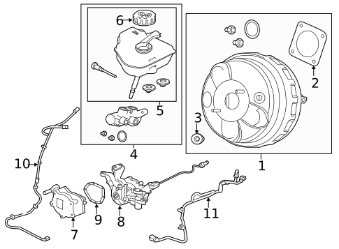 Master Cylinder - Components On Dash Panel for 2017 Jaguar F-Pace #0