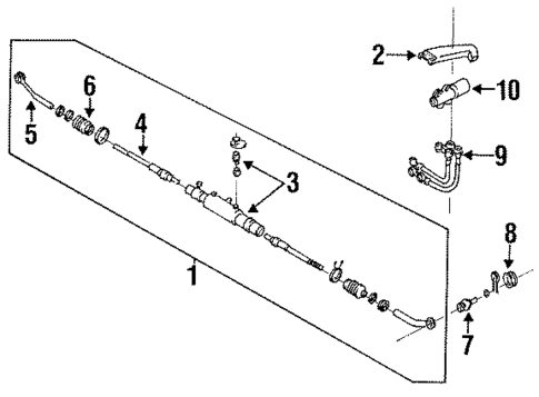 Steering Gear & Linkage for 1992 Nissan 300ZX #1