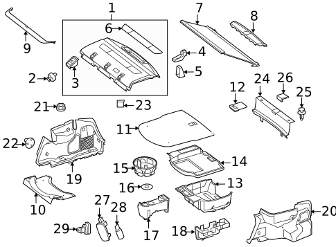 Interior Trim - Rear Body for 2016 Mercedes-Benz E63 AMG S #0