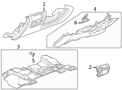 Instrument Panel Components for 2024 Cadillac CT4 #1