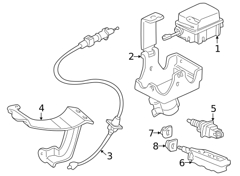 Switches, Solenoids & Actuators for 2002 Pontiac Aztek #0